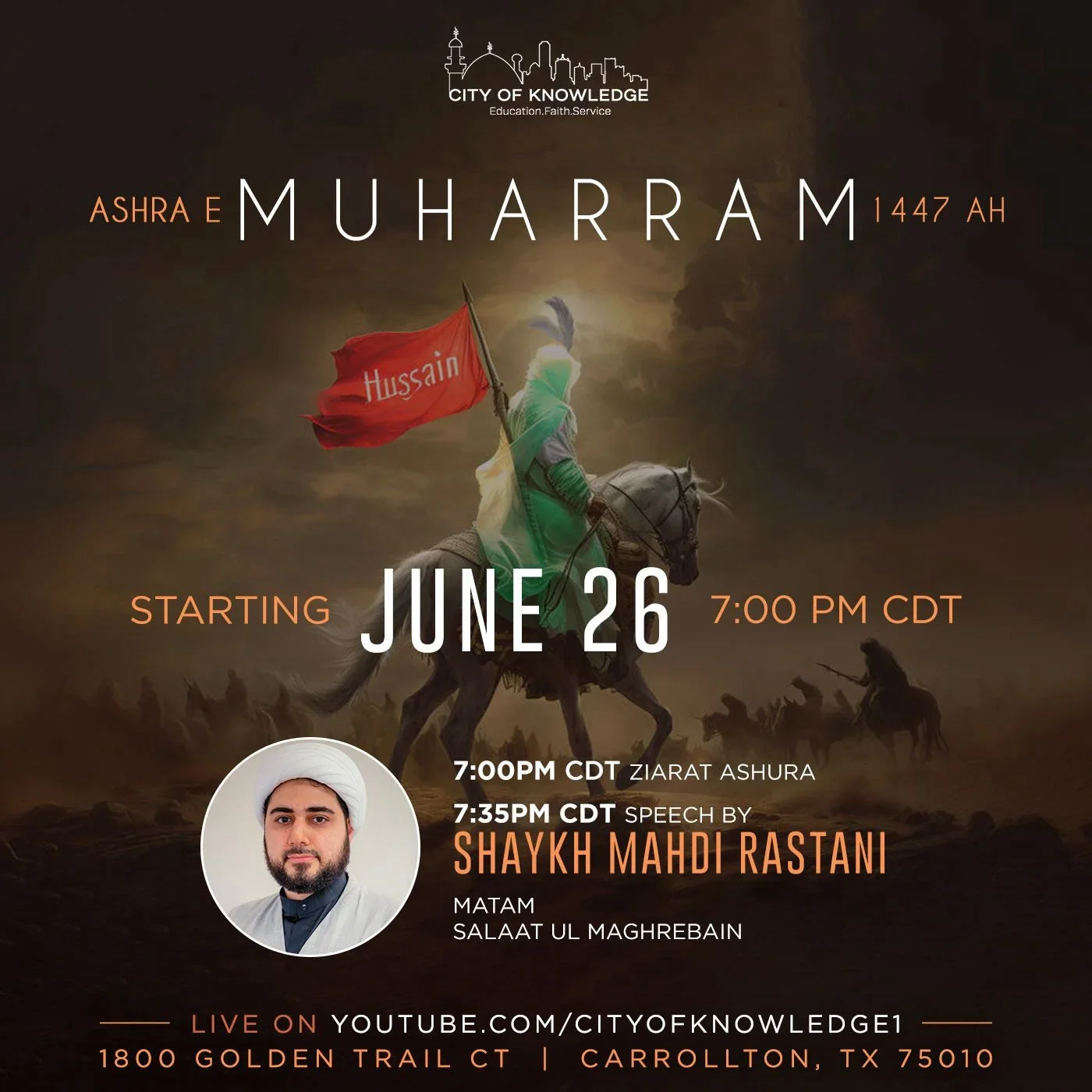 First Ashra of Muharram with Shaykh Mahdi Rastani